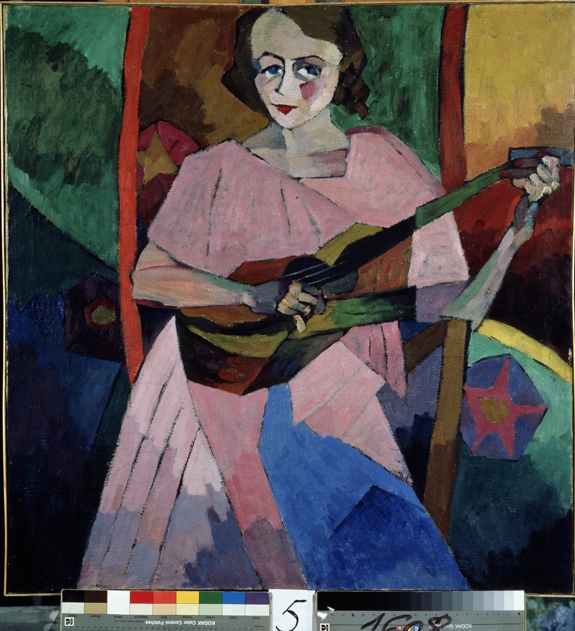 gitarlı kadın (gitarlı kadın). Aristarkh Vasilyevich Lentulov