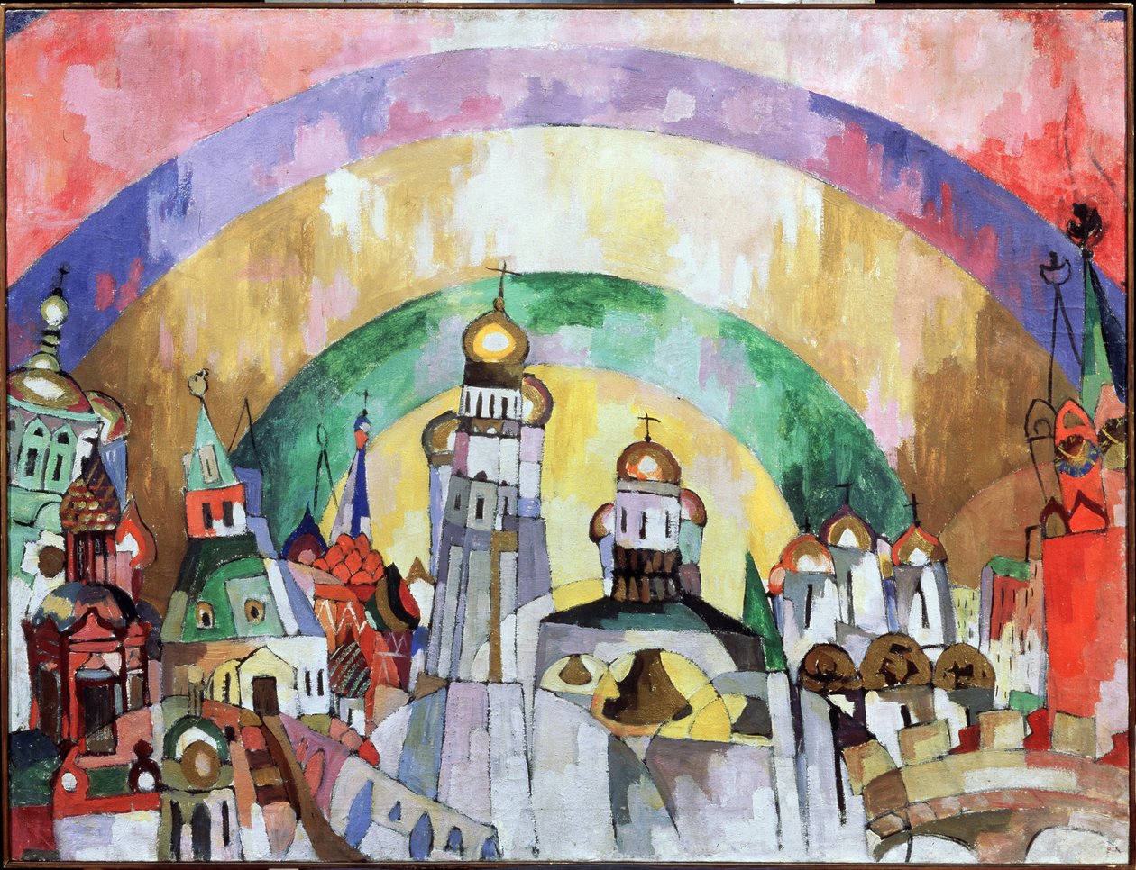Gökkubbe, dekoratif Moskova. (Firmament. Dekoratif Moskova). Aristarkh Vasilyevich Lentulov