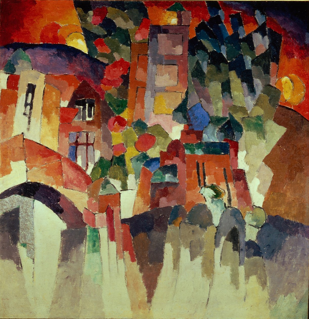 Kislovodsk Kapılı Peyzaj Manzarası, 1913 by Aristarkh Vasilievic Lentulov