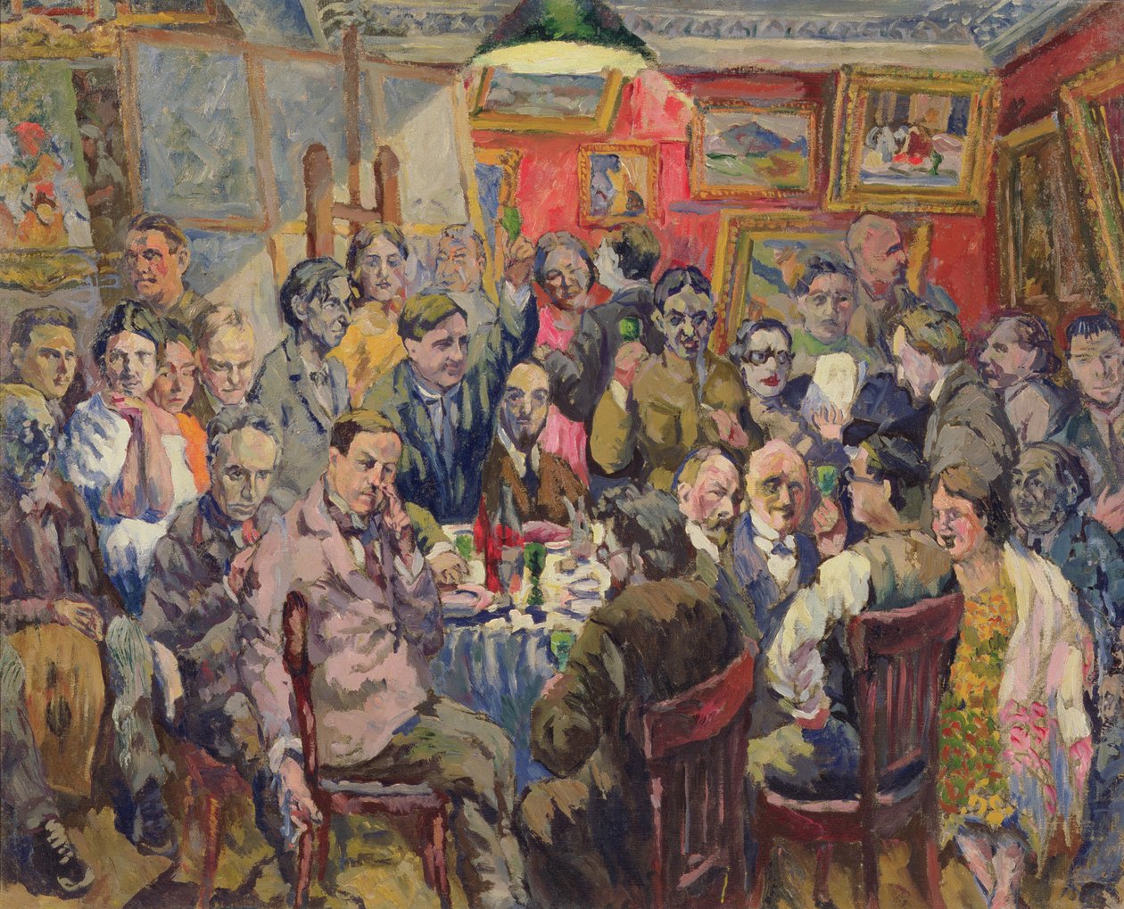 Moskova Sanatçıları, 1927 by Aristarkh Vasilievic Lentulov