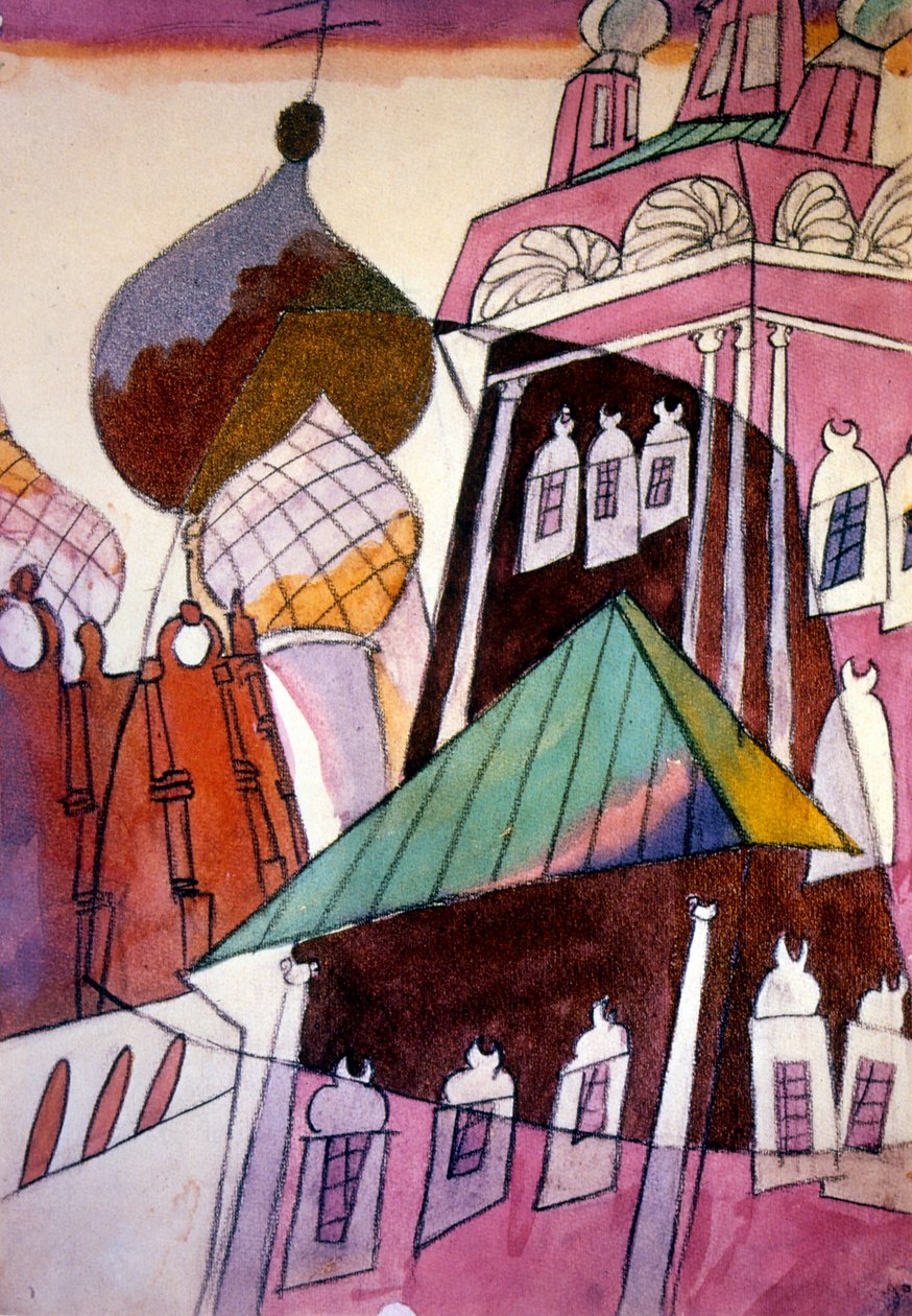 Bogoroditse-Smolensky Manastırı olarak da bilinen Novodevichy Manastırı by Aristarkh Vasilievic Lentulov