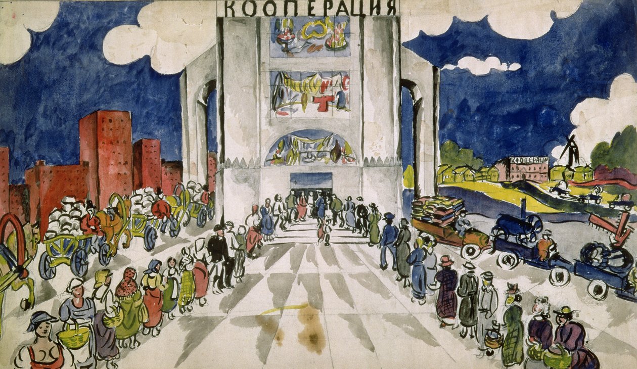 Kooperatif Dernekleri by Aristarkh Vasilievic Lentulov