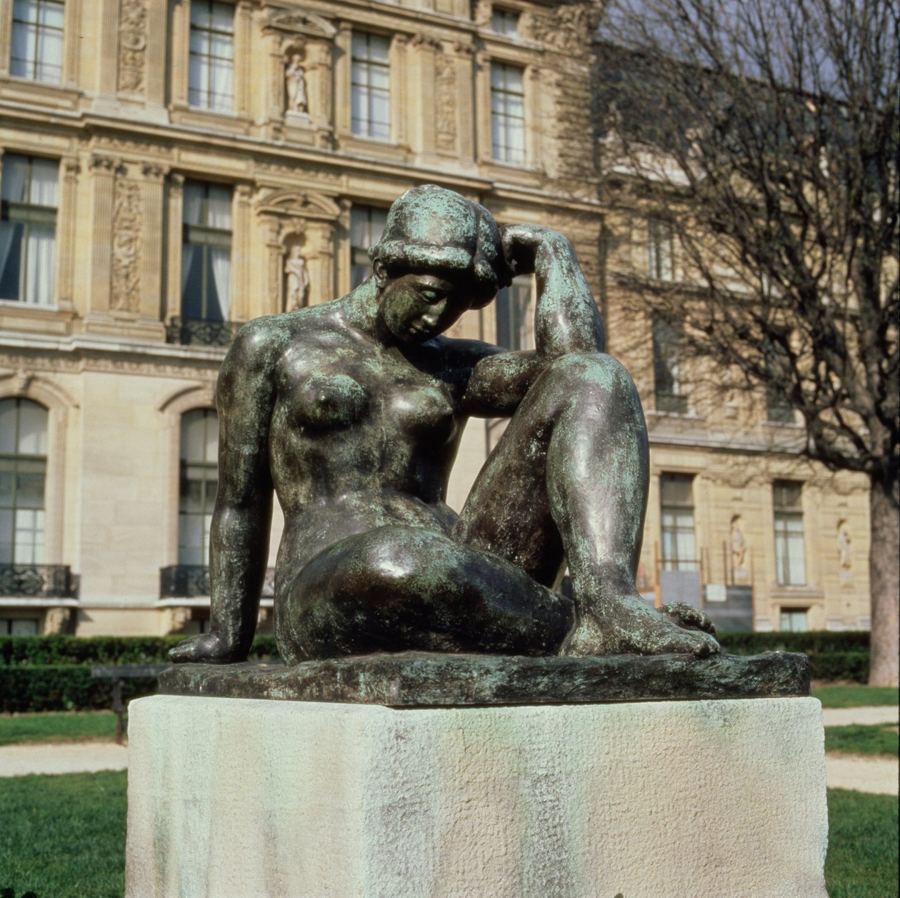 La Mediterranee, Place du Carrousel, Louvre, Paris, 1902-05 (bronz) (diğer görünümler için bkz. (160258-160261) by Aristide Maillol