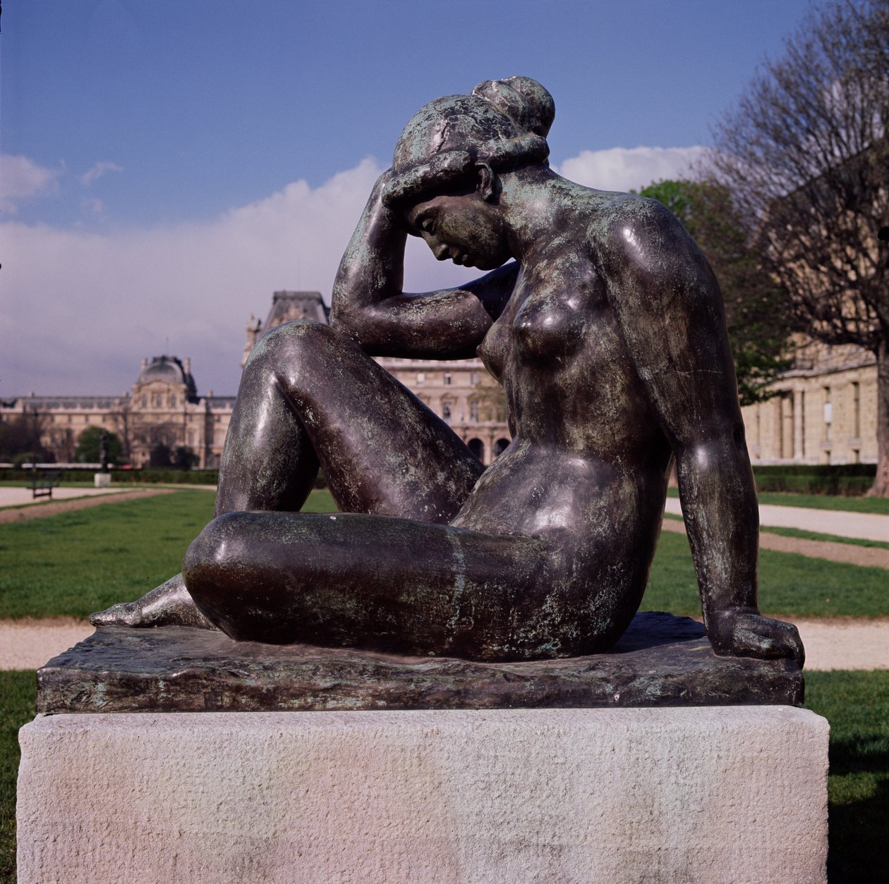 La Mediterranee, Place du Carrousel, Louvre, Paris, 1902-05 (bronz) (diğer görünümler için bkz. 160259-160261) by Aristide Maillol