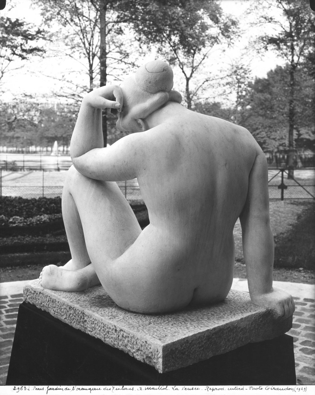 Akdeniz veya Düşünce, arkadan bakıldığında, 1923 (ayrıca bkz. 253097) (mermer) by Aristide Maillol