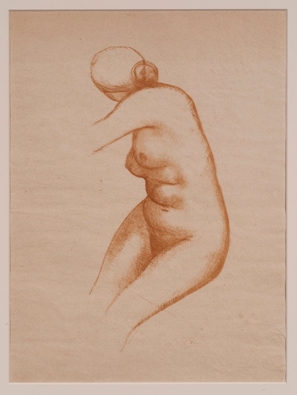 çıplak oturma by Aristide Maillol
