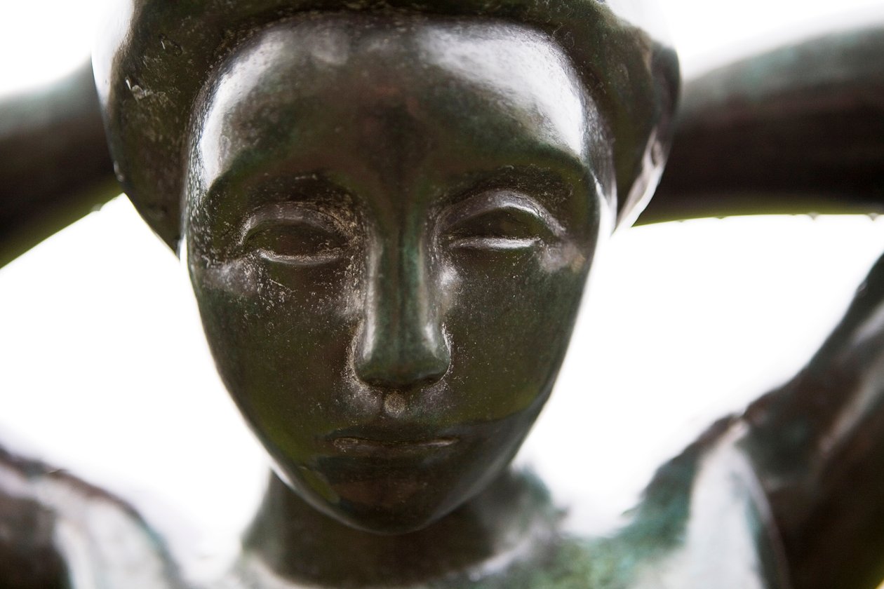 Bather saçını düzenliyor, detay, 1930 (bronz) by Aristide Maillol