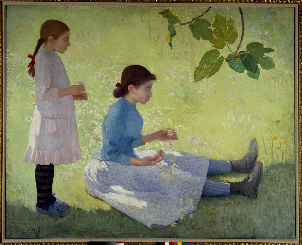 Çiçeklerin Tacı Tablosu Aristide Maillol (1861-1944) 1889 Özel Koleksiyon by Aristide Maillol