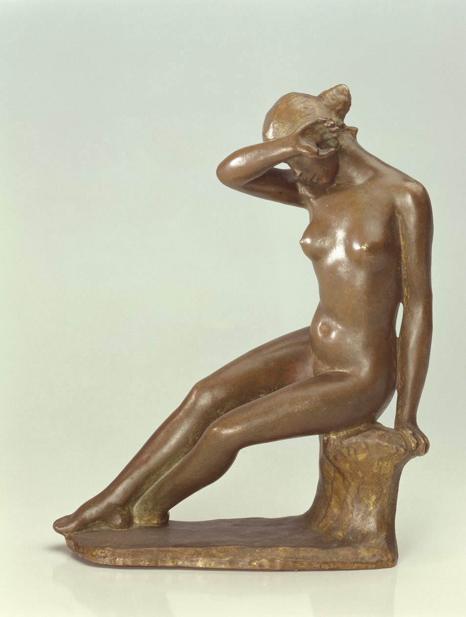 Yüzünü Eliyle Kapatan Kadın, 1900 (bronz) by Aristide Maillol