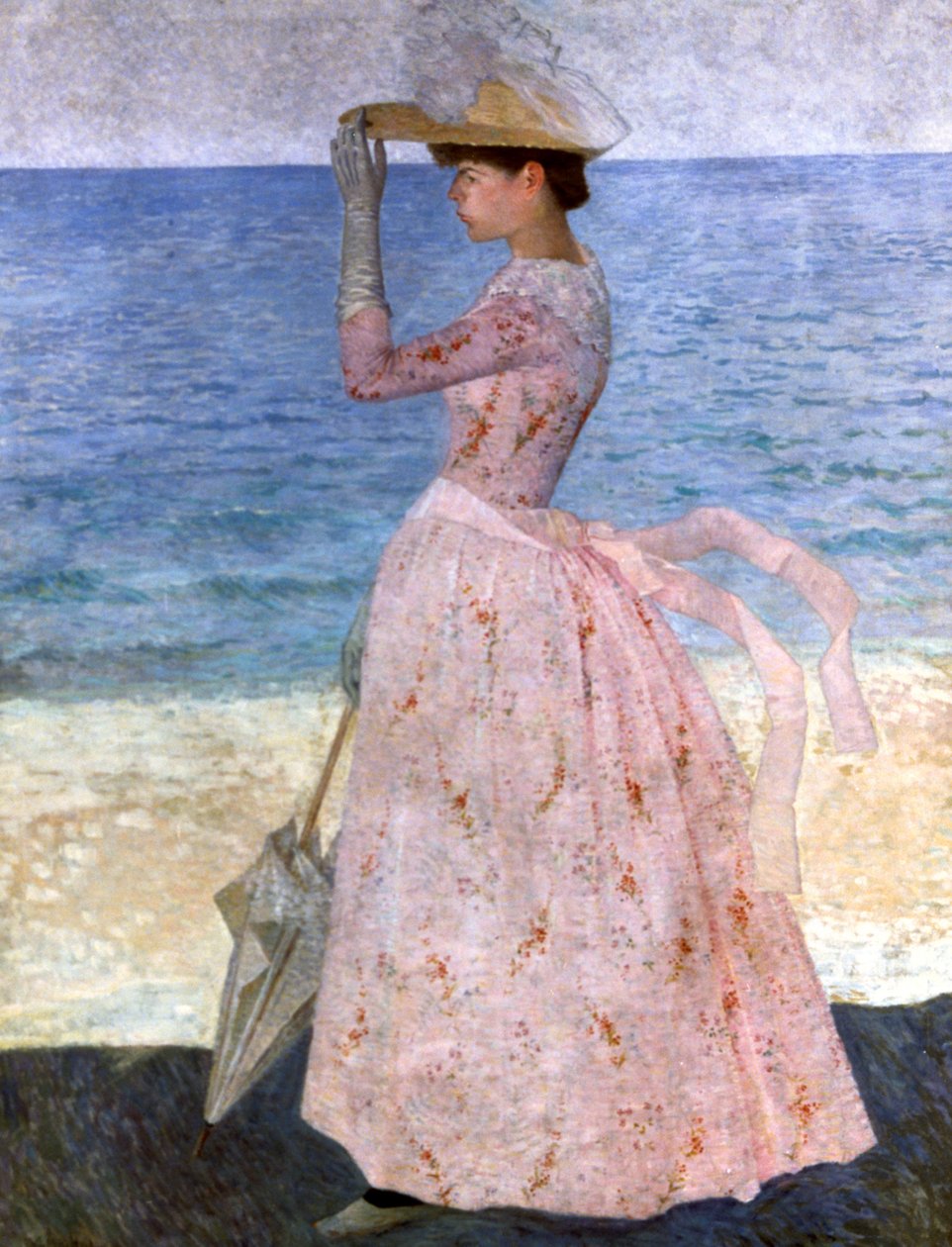 Şemsiyeli Kadın, 1900 by Aristide Maillol