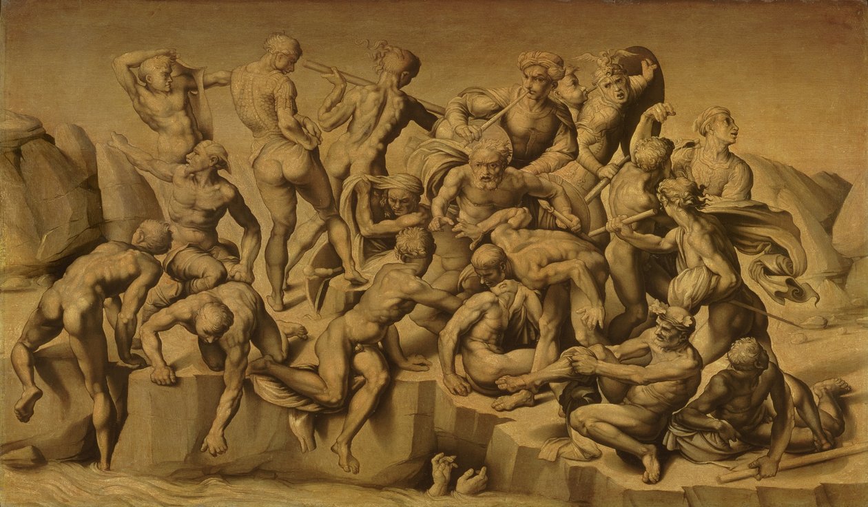 Cascina Savaşı veya Yıkananlar, Michelangelo