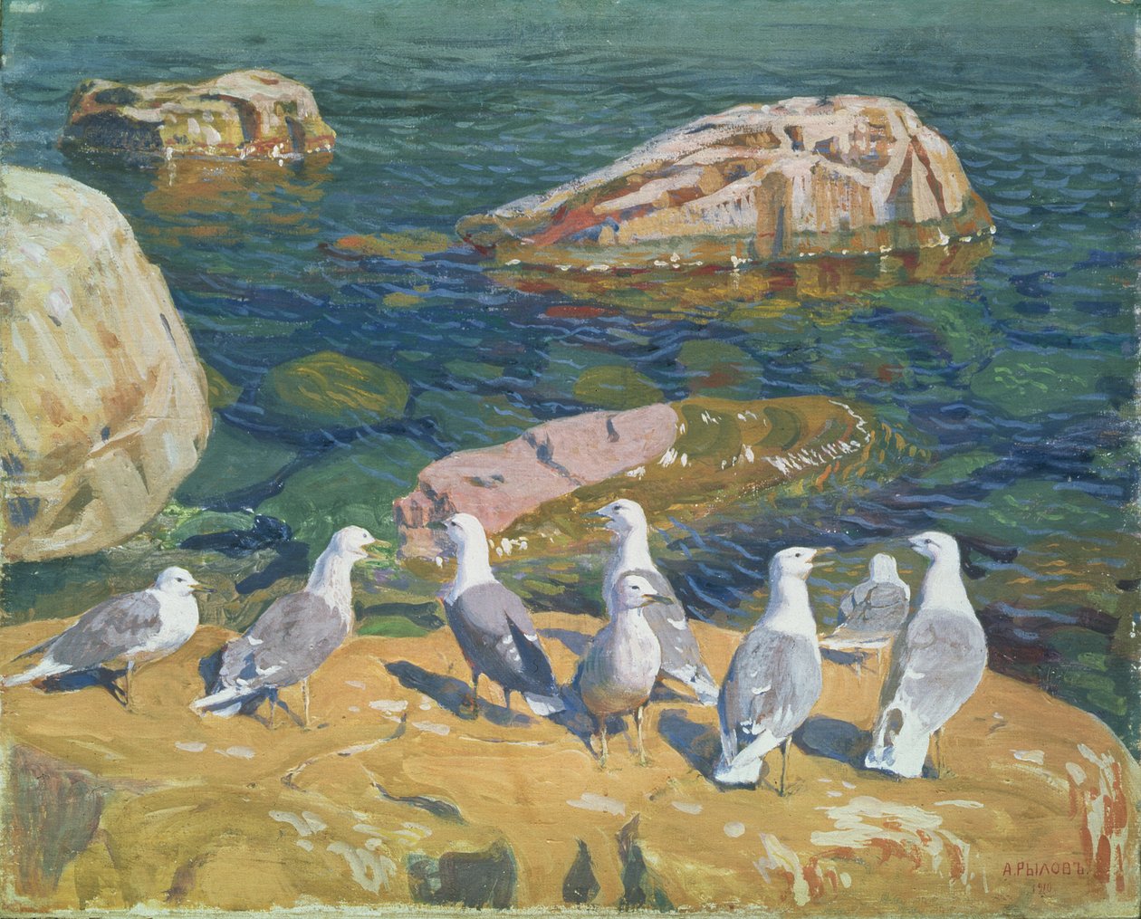 Martılar, 1910 by Arkadij Aleksandrovic Rylov