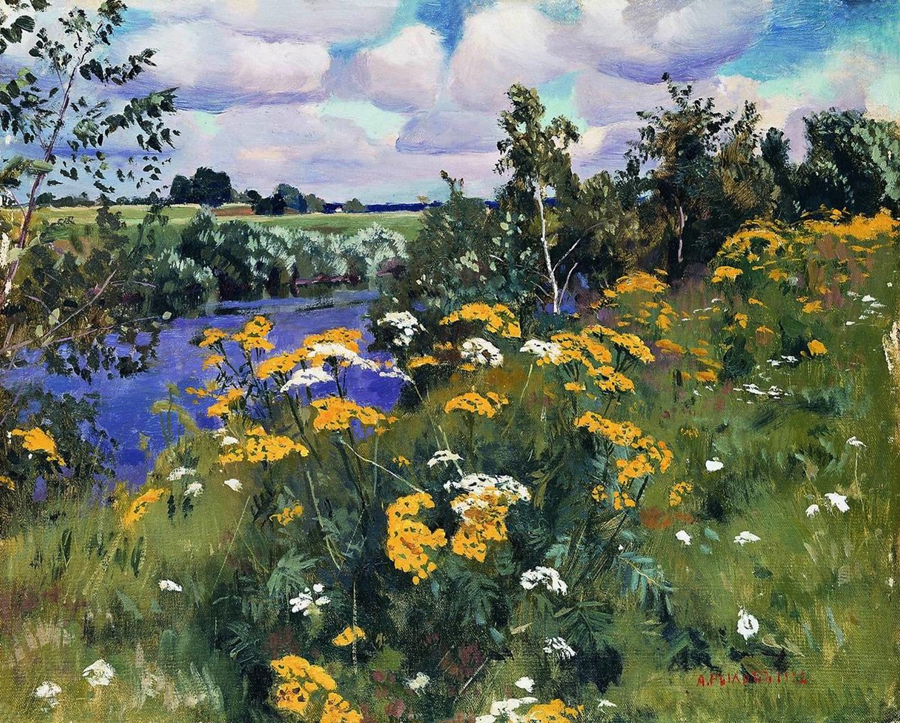 Tarla solucanları, 1922 by Arkadij Aleksandrovic Rylov