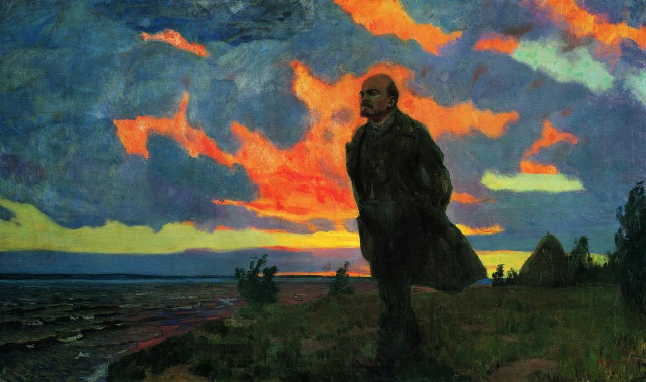 Lenin ve Razliv, 1934 by Arkadij Aleksandrovic Rylov