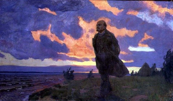 Vladimir İlyiç Lenin (1870-1924) Sahilde by Arkadij Aleksandrovic Rylov