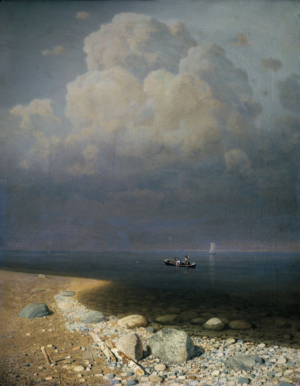 Ladoga Gölü, 1873 by Arkip Ivanovic Kuindzi