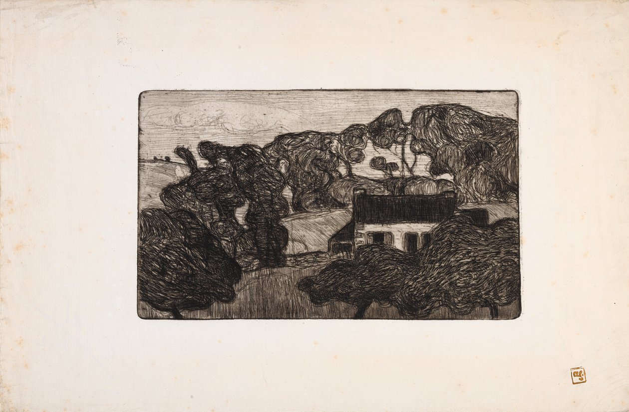 Ferme entourée dArbres (Ağaçlarla çevrili çiftlik) by Armand Séguin