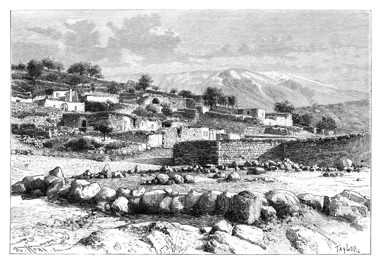 Hermon Dağı, Suriye, 1895. by Armand Kohl