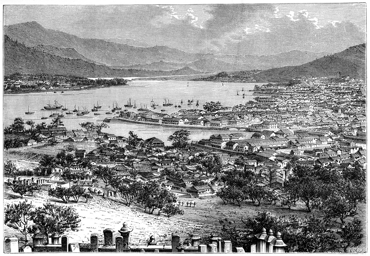 Nagasaki, Japan, 1895. by Armand Kohl