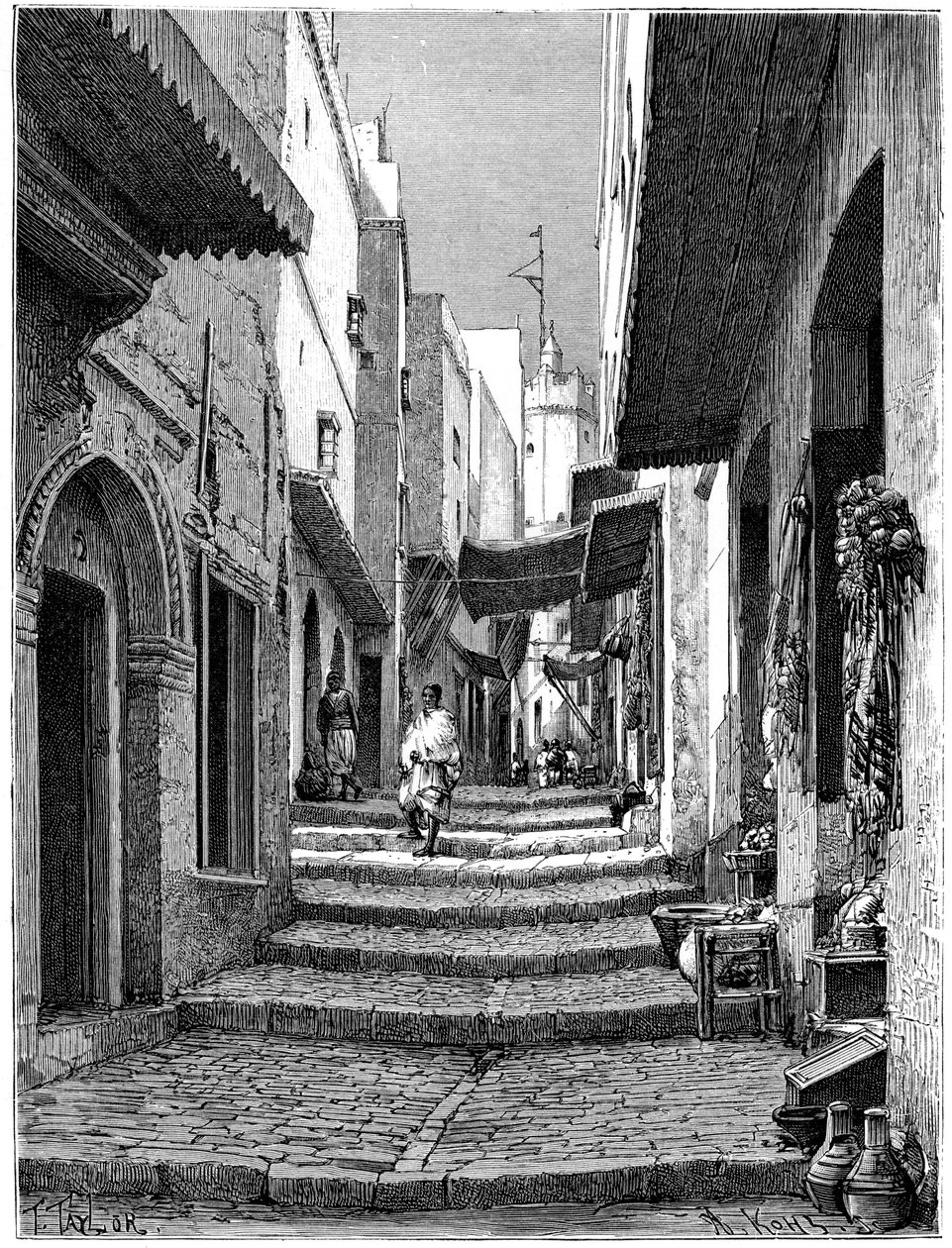 Eski şehir, Cezayir, c1890 by Armand Kohl
