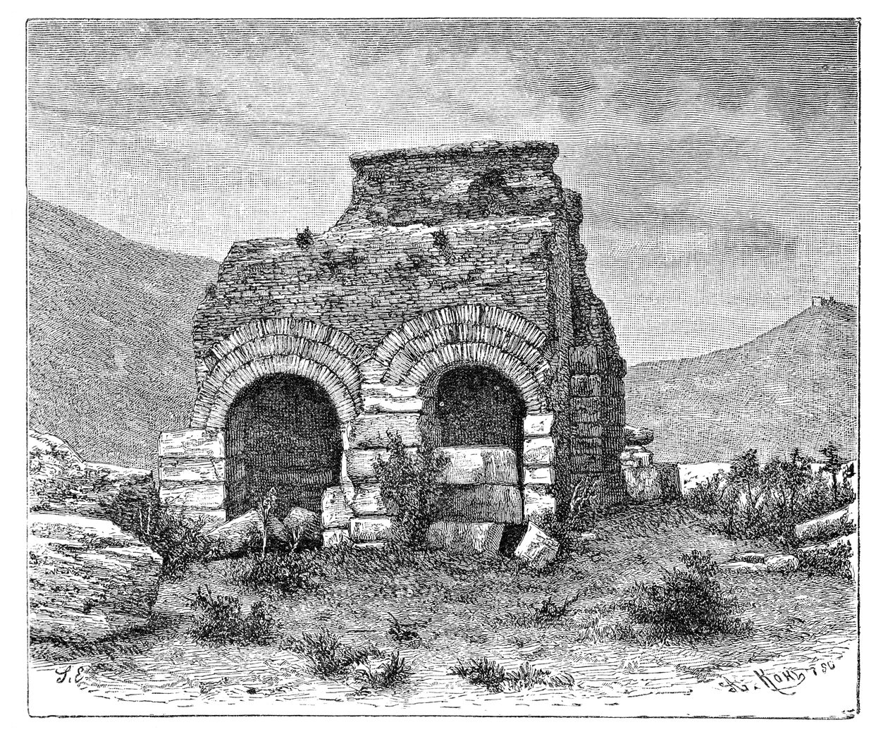 St Paul Hapishanesi, Efes, Türkiye, 1895. by Armand Kohl