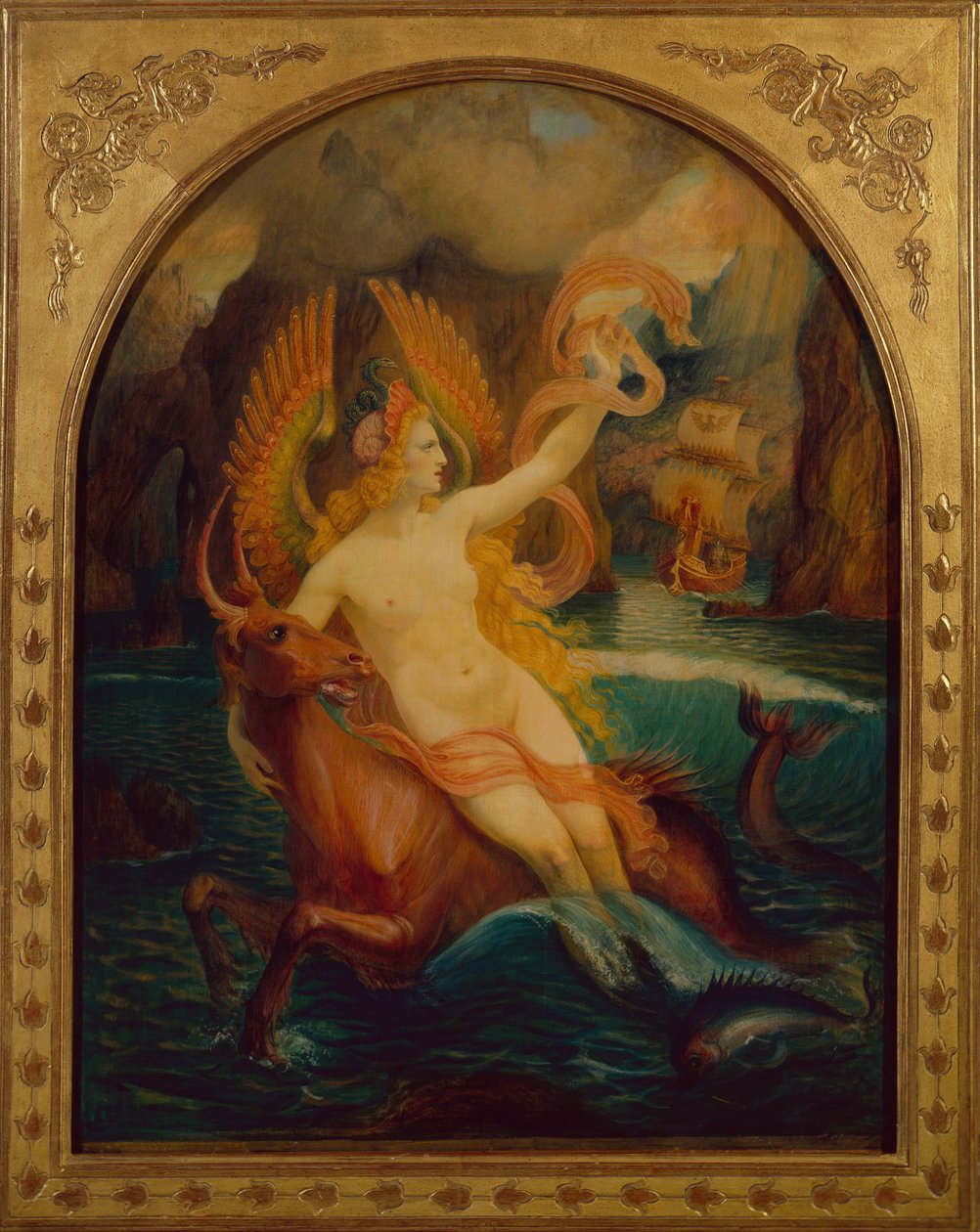 Siren, 1897 dolayları (tuval üzerine yağlı boya) by Armand Point