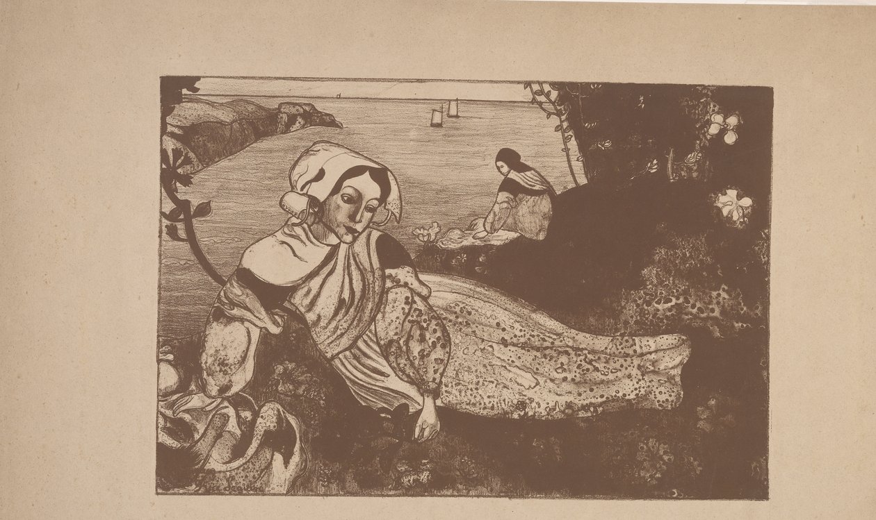 La Primavera (Bahar) 1894 (çinkograf) by Armand Séguin