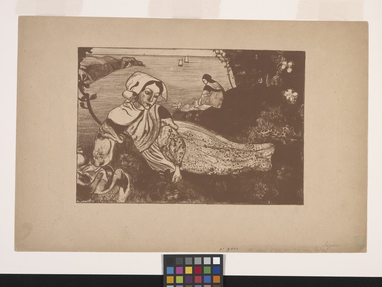 La Primavère (Bahar) (çinkograf) by Armand Séguin
