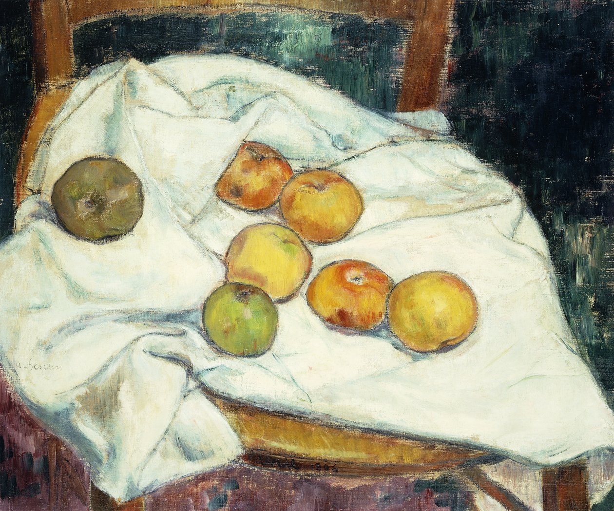 Elma ile Natürmort; Doğa Morte aux Pommes, 1896 by Armand Séguin