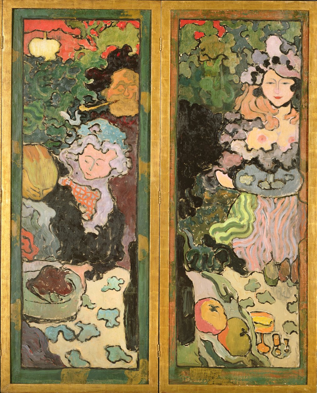 Hayatın Zevkleri (boyalı ekran) by Armand Séguin