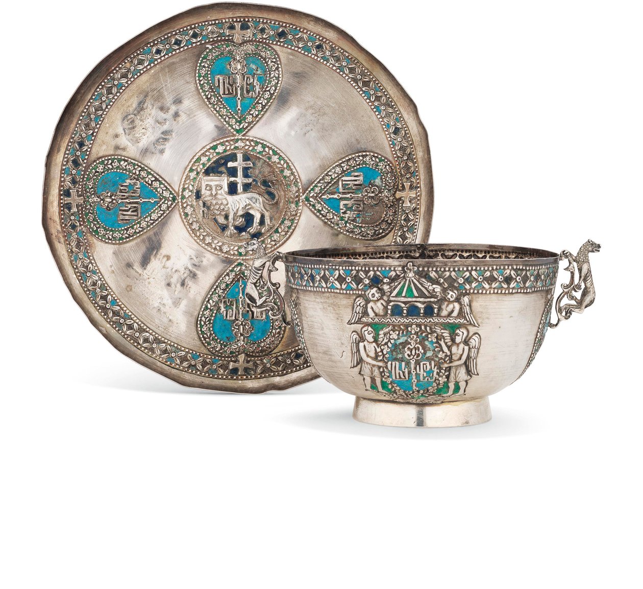 Fincan ve fincan tabağı, 18. yüzyılın ikinci yarısı by Armenian School