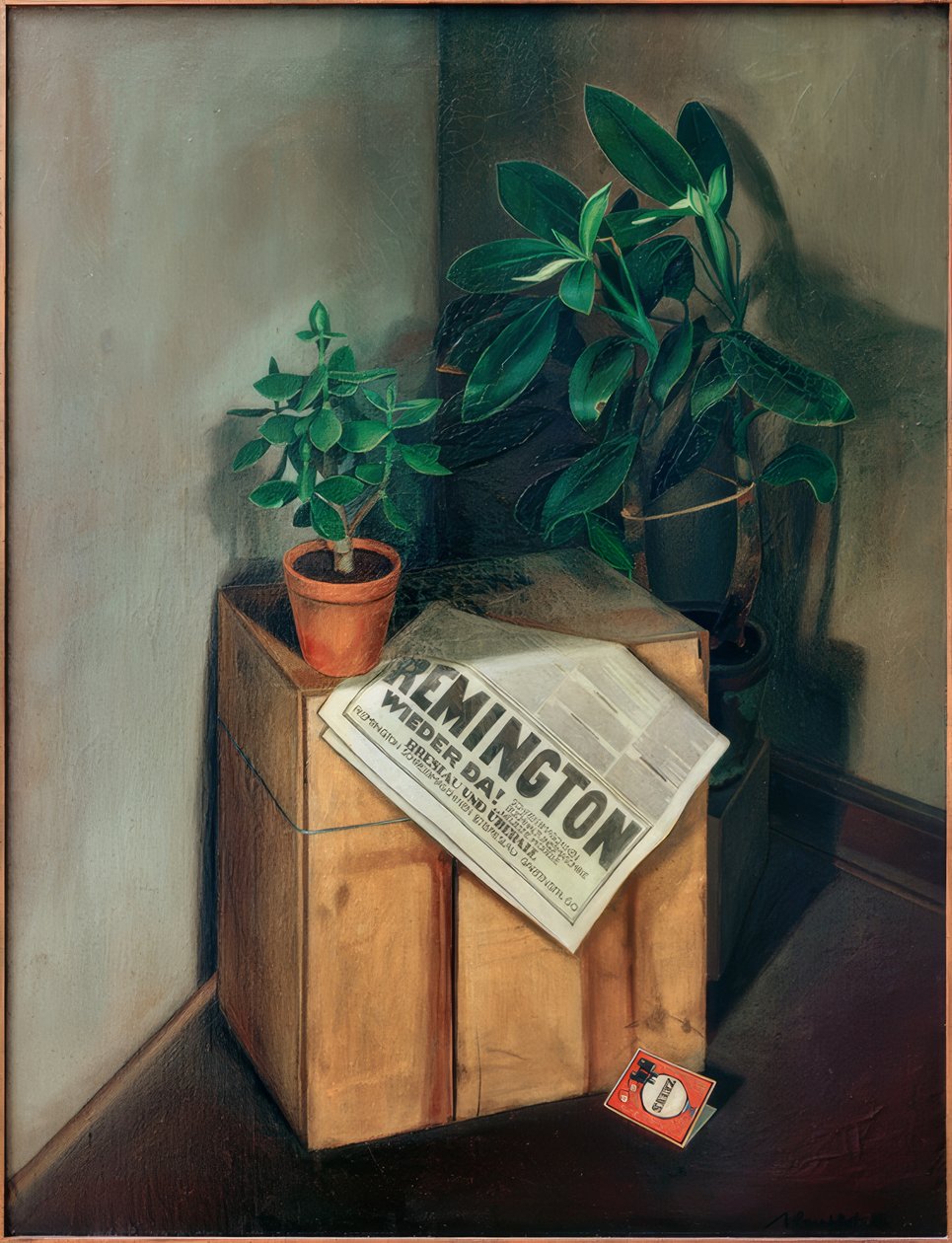 Gazete ile natürmort by Arno Henschel