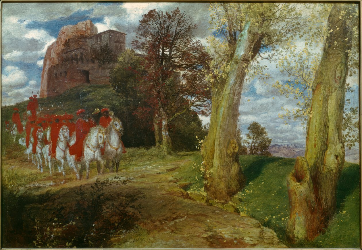 Mağribi atlılarından binmek by Arnold Böcklin