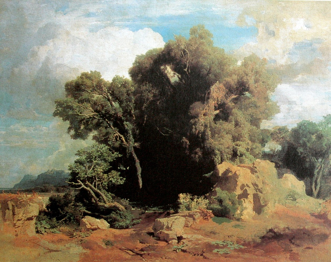 Pontus bataklıklarında by Arnold Böcklin
