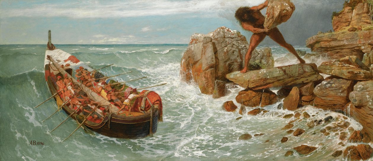 Odysseus ve Polyphemus by Arnold Böcklin