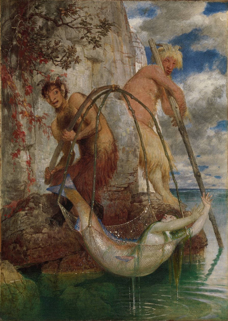 İki balıkçı paneli by Arnold Böcklin