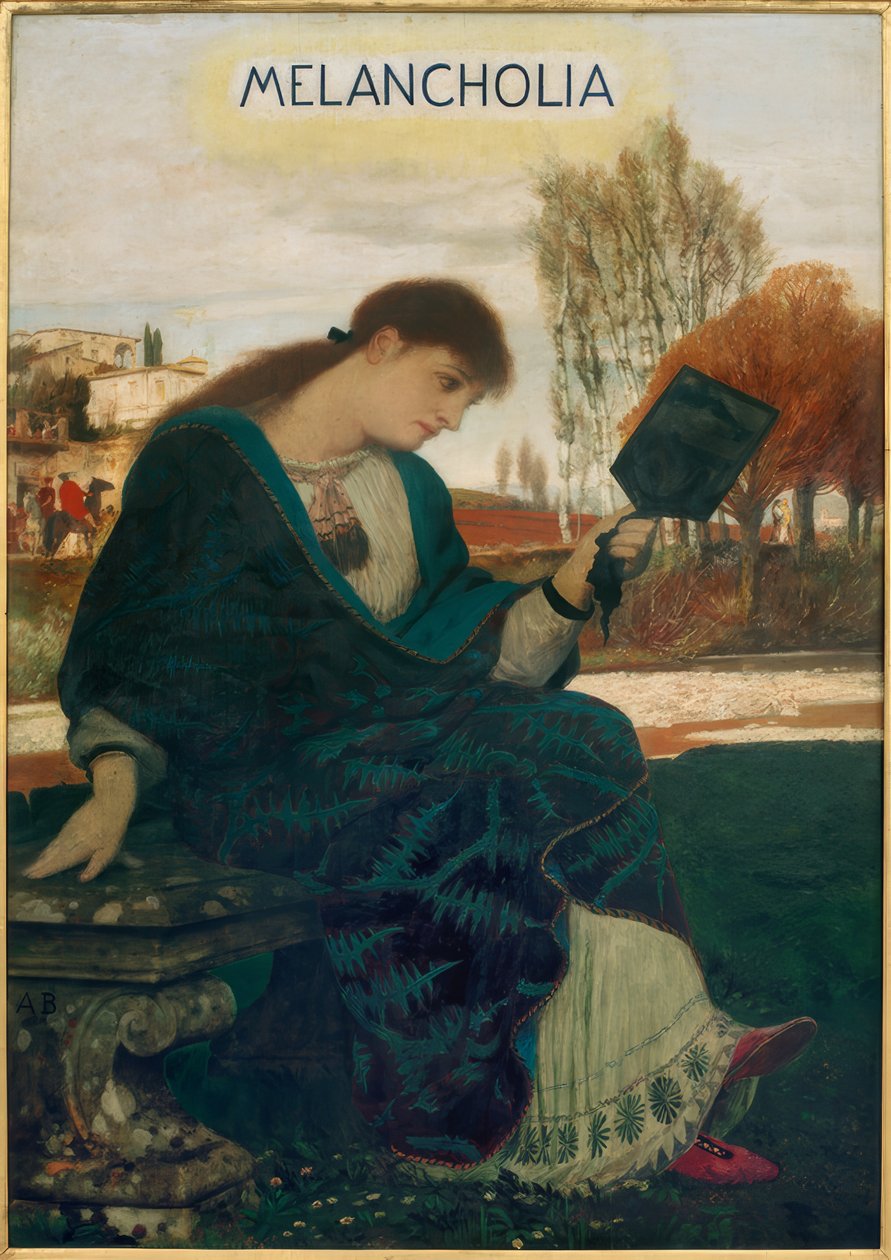 A. Böcklin, Melankoli by Arnold Böcklin