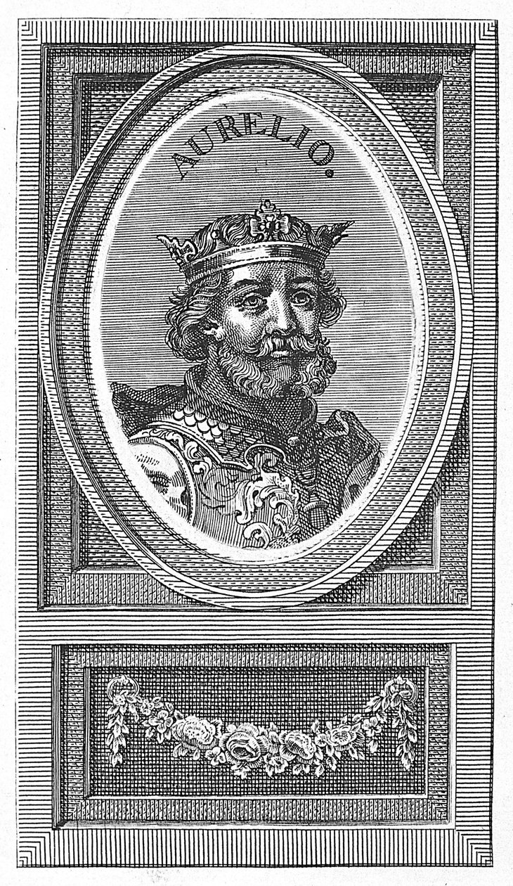 Aurelio, Asturias Kralı by Arnold van Westerhout