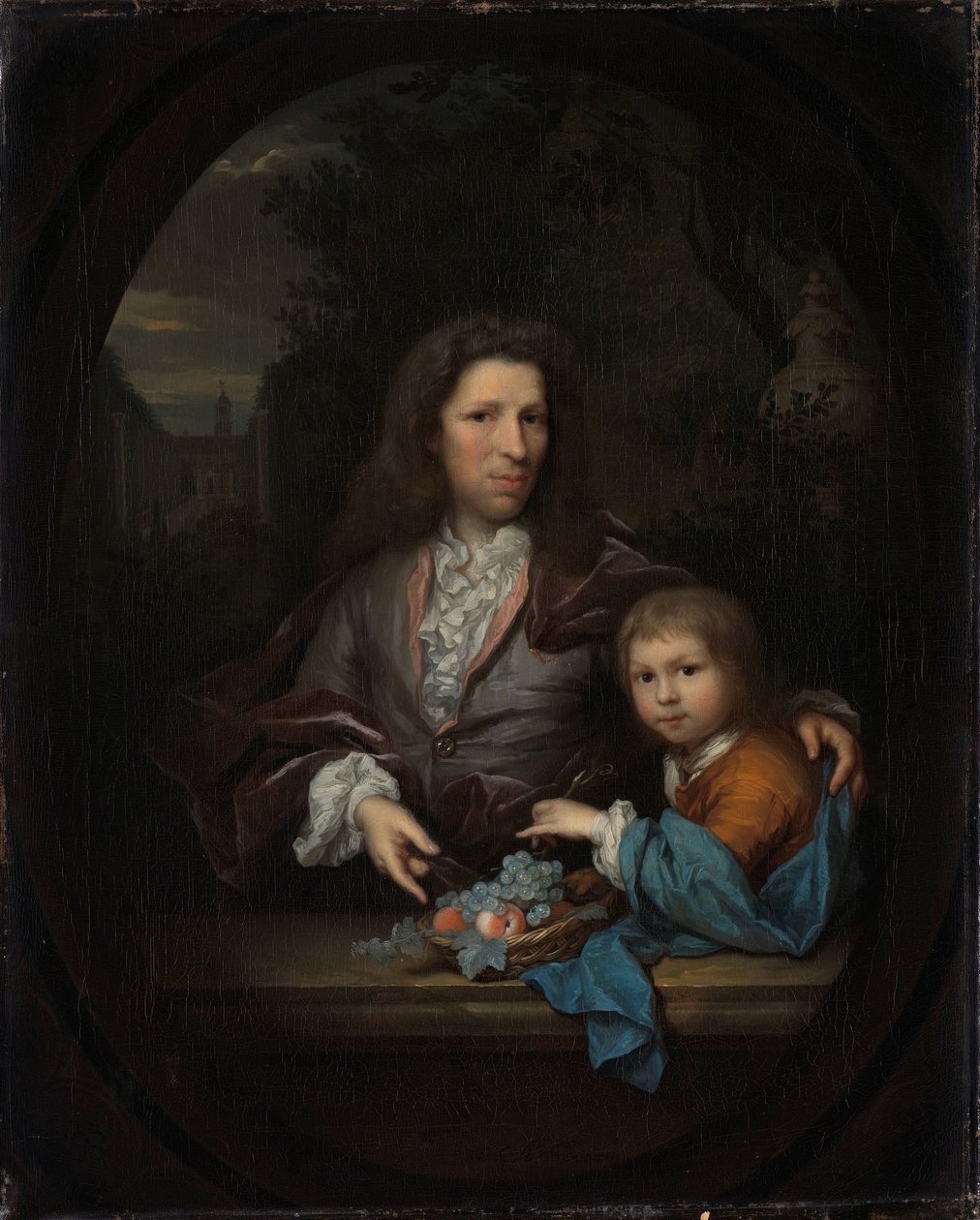 Jan van de Poll (1668-1745) ve oğlu Harmen Hendrick (1697-1772). by Arnold Boonen