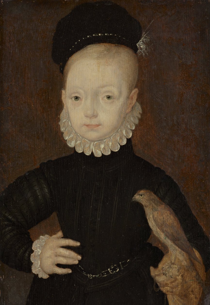 James VI ve I, 1566 - 1625. İskoçya Kralı 1567 - 1625. İngiltere ve İrlanda Kralı 1603 - 1625 (Çocukken) by Arnold Bronckorst