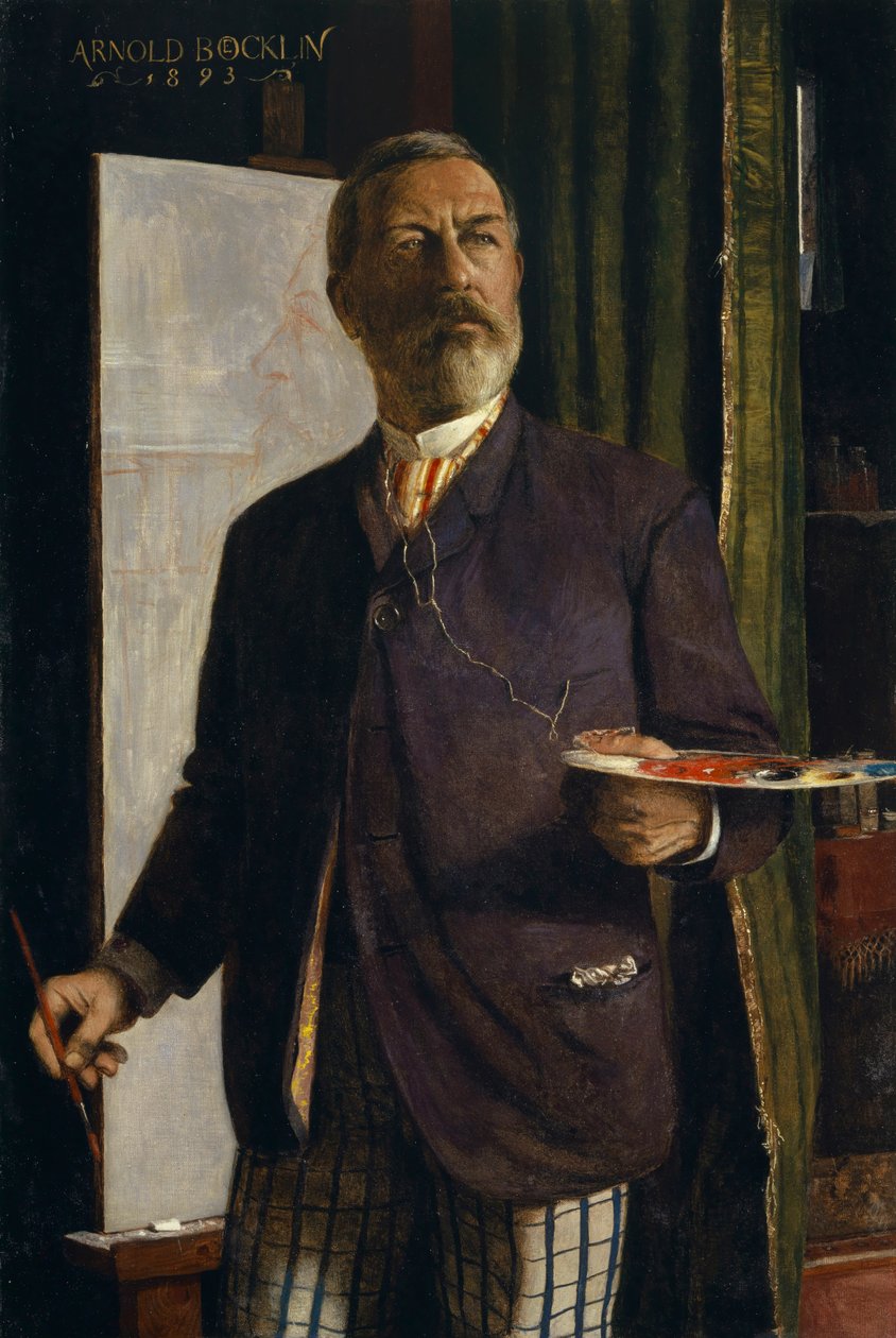 Stüdyoda Otoportre, 1893. by Arnold Böcklin