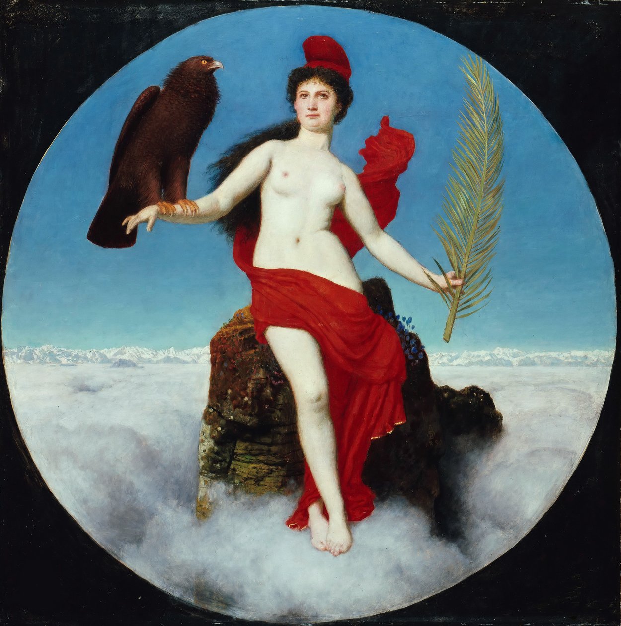 Özgürlük Helvetia, 1891. by Arnold Böcklin