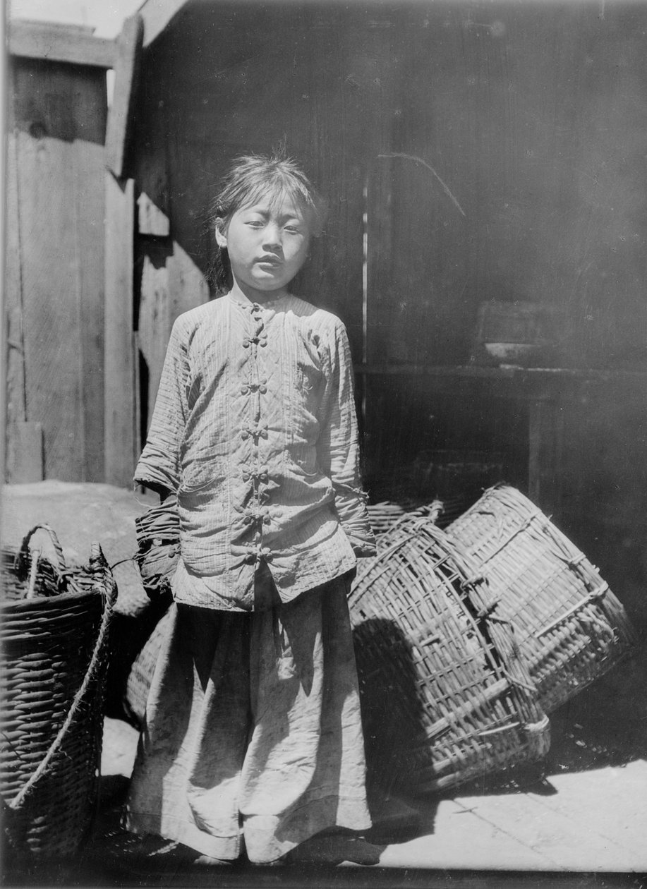 Balık Satıcısının Kızı, Chinatown, San Francisco by Arnold Genthe
