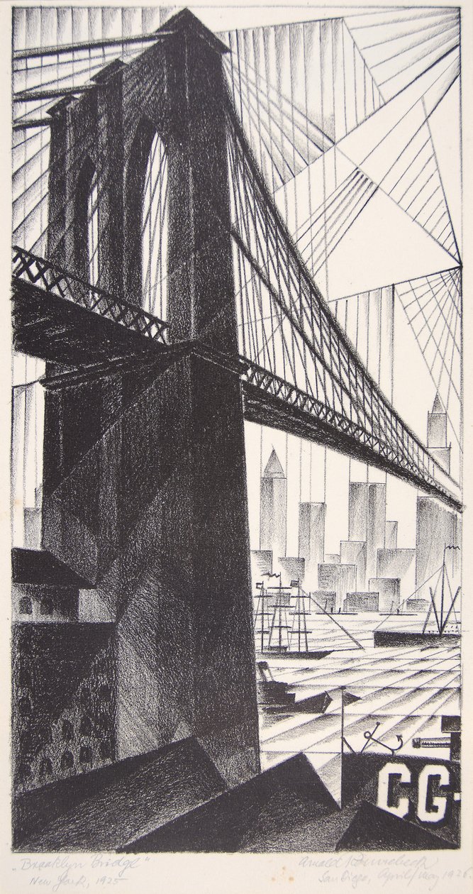 Brooklyn Köprüsü by Arnold Ronnebeck
