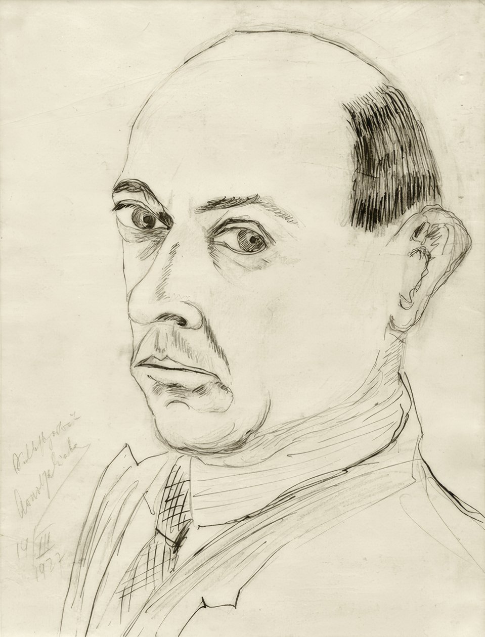 kendi portre by Arnold Schönberg