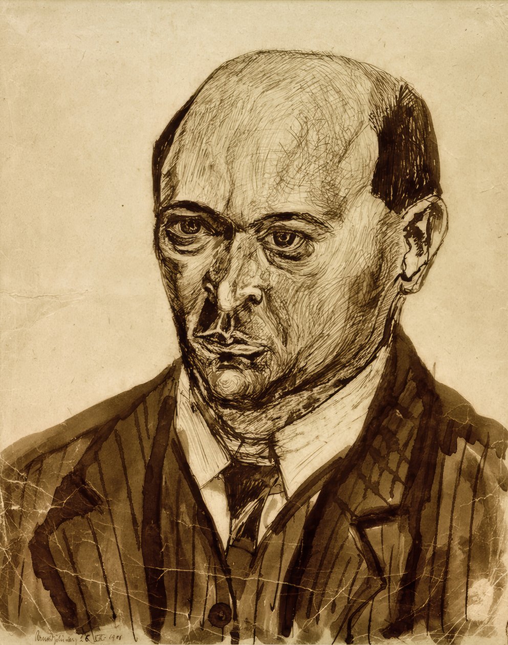 kendi kendine portre by Arnold Schönberg