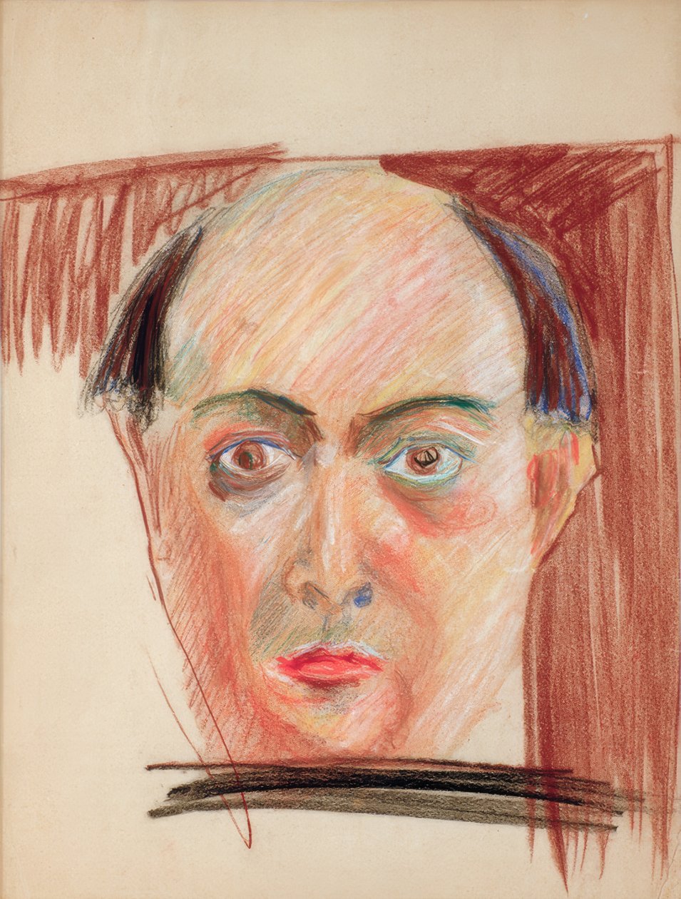 kendi kendine portre by Arnold Schönberg