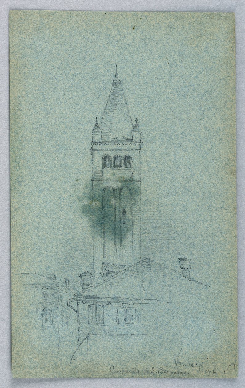 Campanile of St. Barnabas, Venedik by Arnold William Brunner