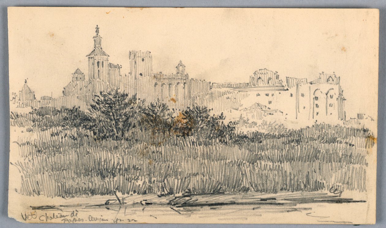Chateau de Papes, Avignon by Arnold William Brunner