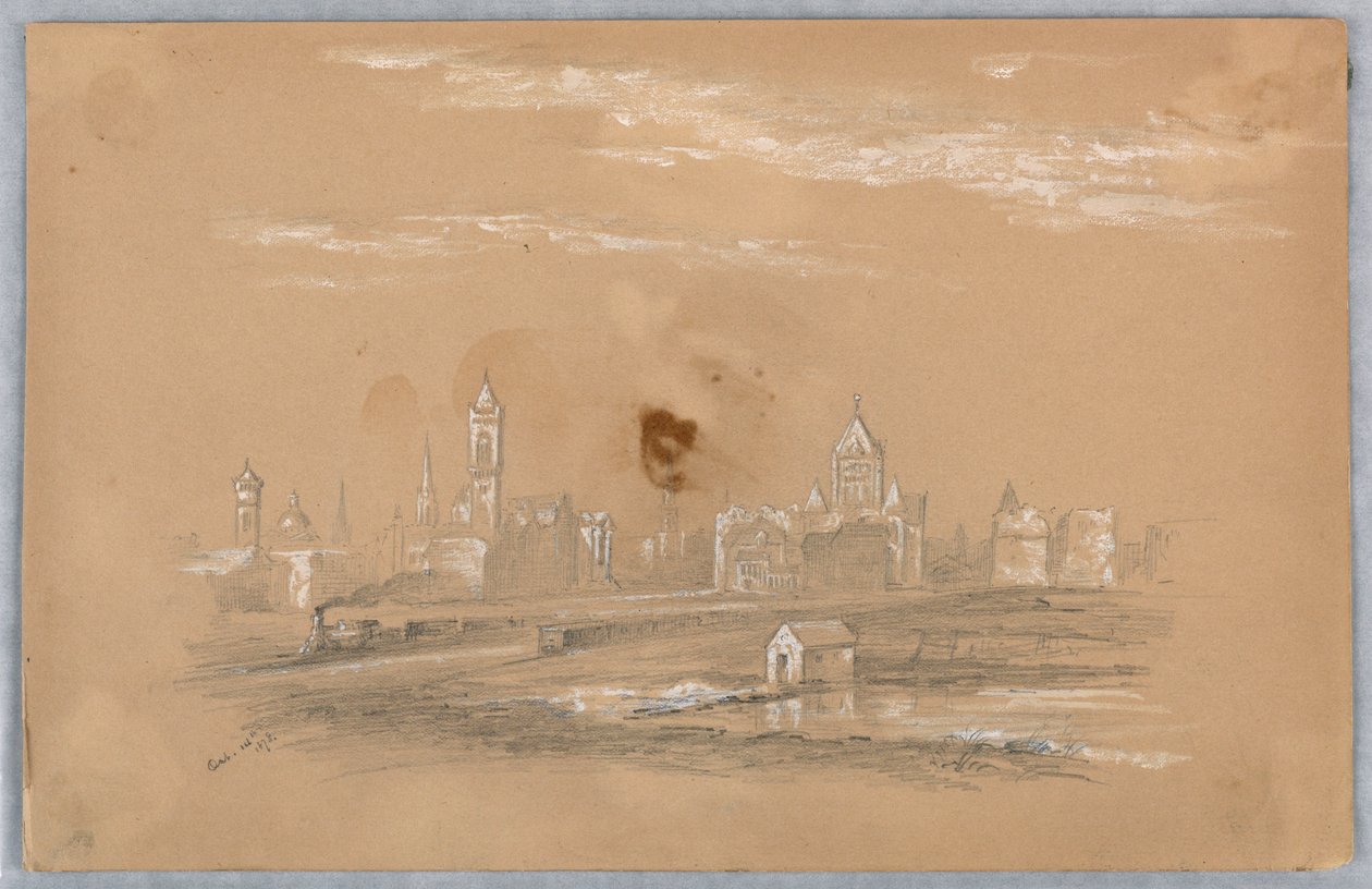 Şehrin silueti by Arnold William Brunner
